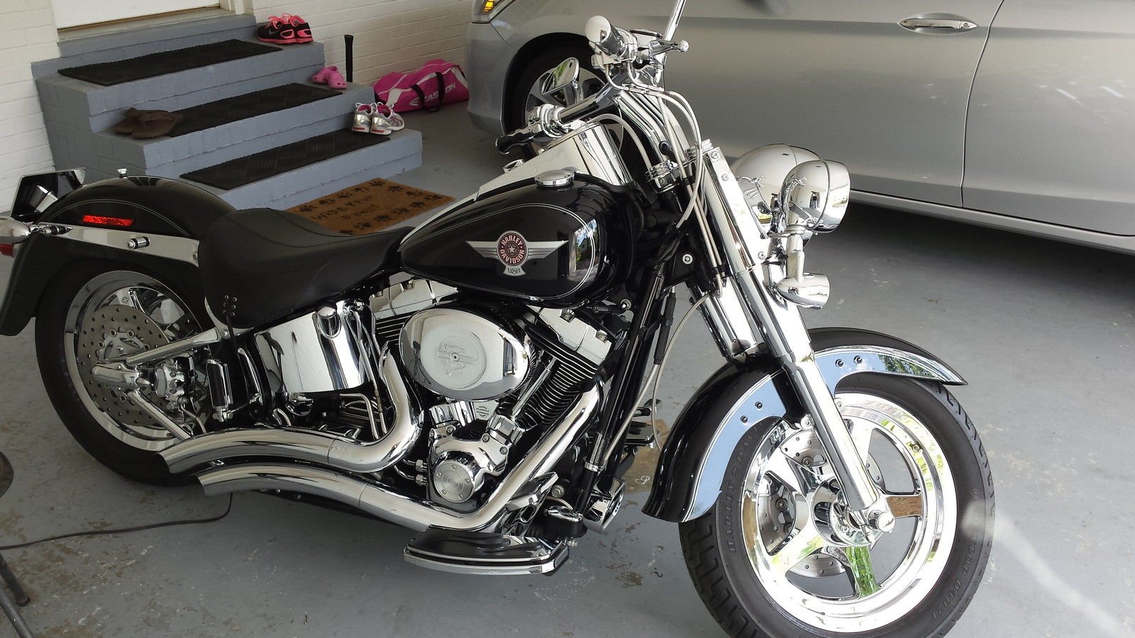 2006, Harley, Davidson, Fatboy, Bike, Motorbike, Motorcycle Wallpaper