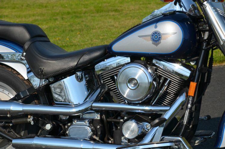 1999, Evolution, Harley, Davidson, Softail, Fatboy, Fat, Boy, Flstf, Bike, Motorbike, Motorcycle HD Wallpaper Desktop Background