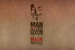 anonymous, Minimalistic, Text, Quotes, Typography, Masks, Oscar, Wilde, Guy, Fawkes, V, For, Vendetta, Truth