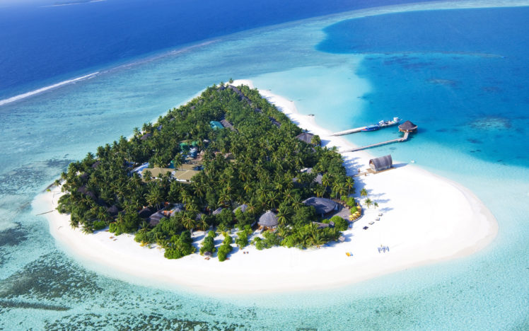 maldives, Tropical, Beach, Bungalow, Island HD Wallpaper Desktop Background