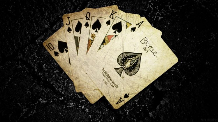 cards, Poker, The, Game, Digital, Art, Ace, Of, Spades, Card, Game, Dark,  Background, Play Wallpapers HD / Desktop and Mobile Backgrounds