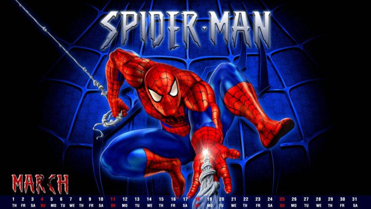 spider man, Superhero, Marvel, Spider, Man, Action, Spiderman, Poster, Calendar HD Wallpaper Desktop Background
