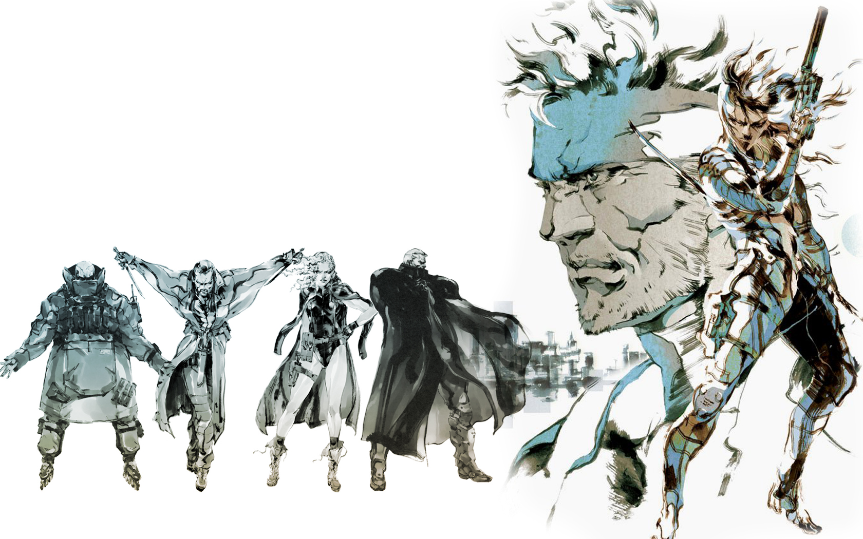 metal, Gear, Solid, White, Drawing Wallpaper