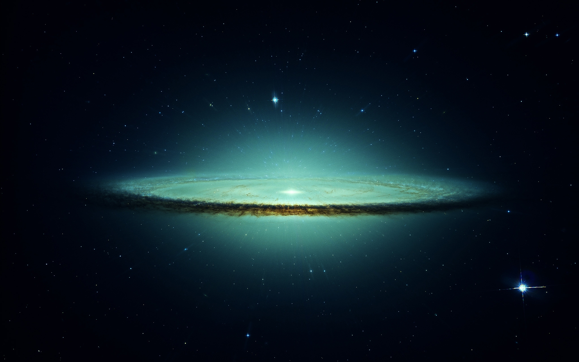 outer, Space, Stars, Galaxies, Frozen, Sombrero, Galaxy Wallpaper