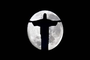 moon, Night, Jesus