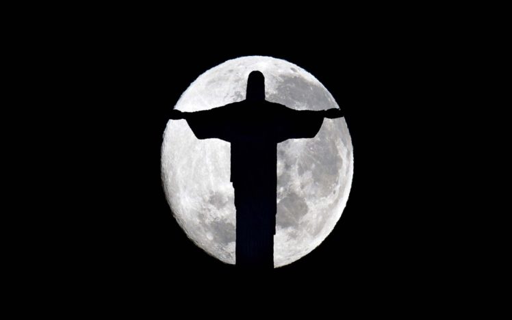 moon, Night, Jesus HD Wallpaper Desktop Background