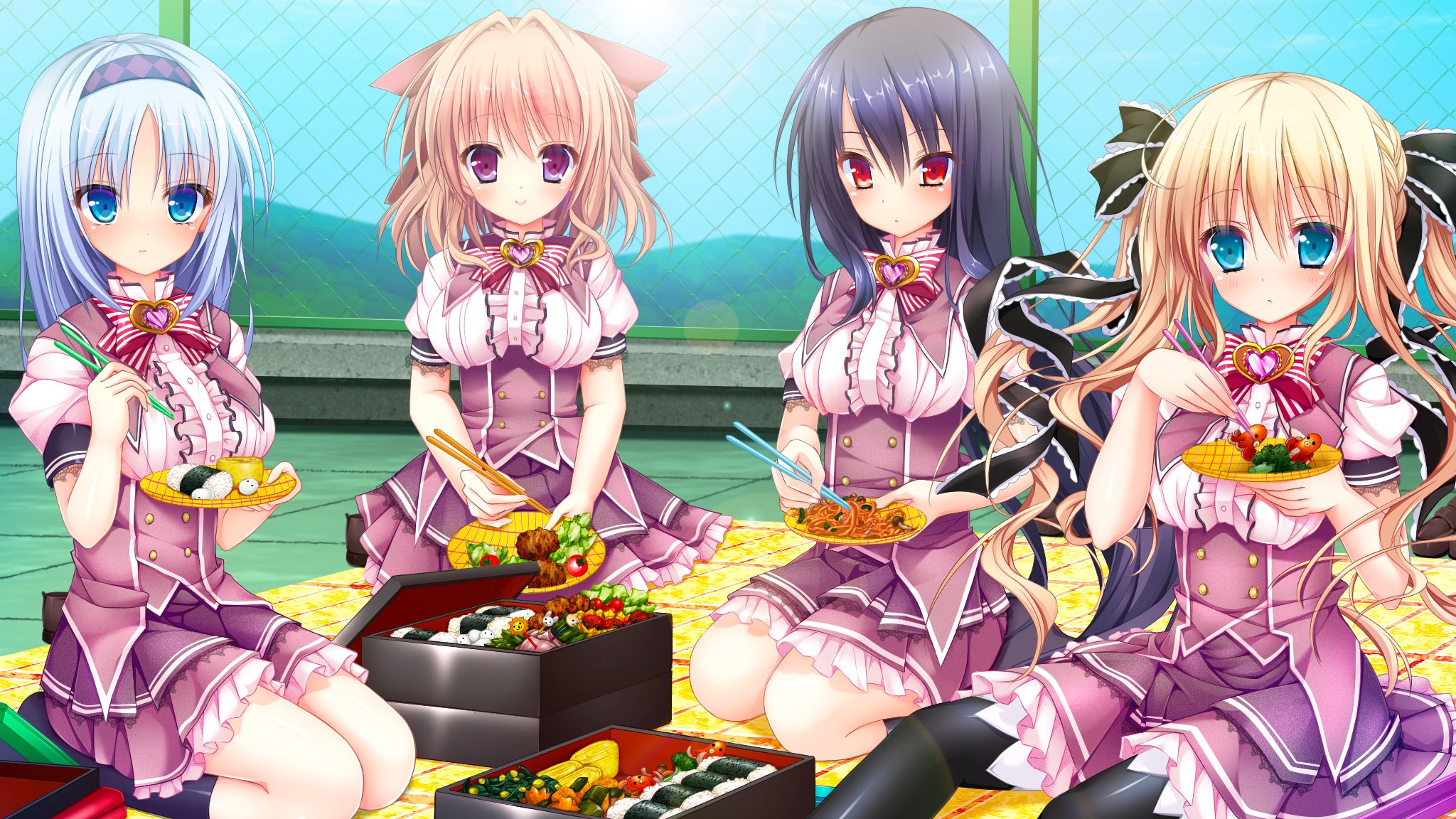 love, Harem, Miyauchi, Iris, Sorimachi, Yuriko, Suzuki, Kasumi Wallpaper