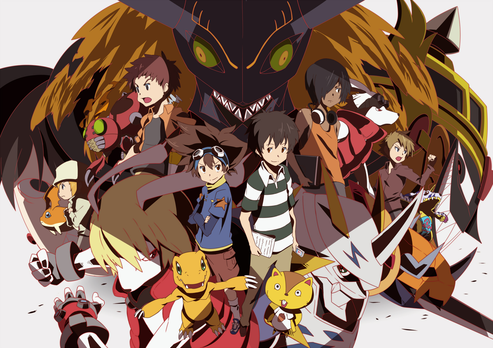 crossover, Digimon, Hajime, Ikezawa, Kazuma, Ishida, Yamato, Koiso, Kenji, Summer, Wars, Yagami, Taichi Wallpaper