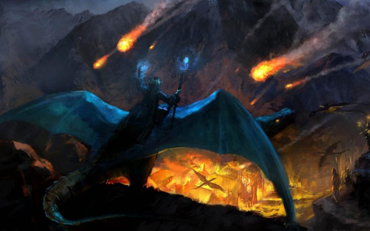 dragon, Wizard, Drawing HD Wallpaper Desktop Background