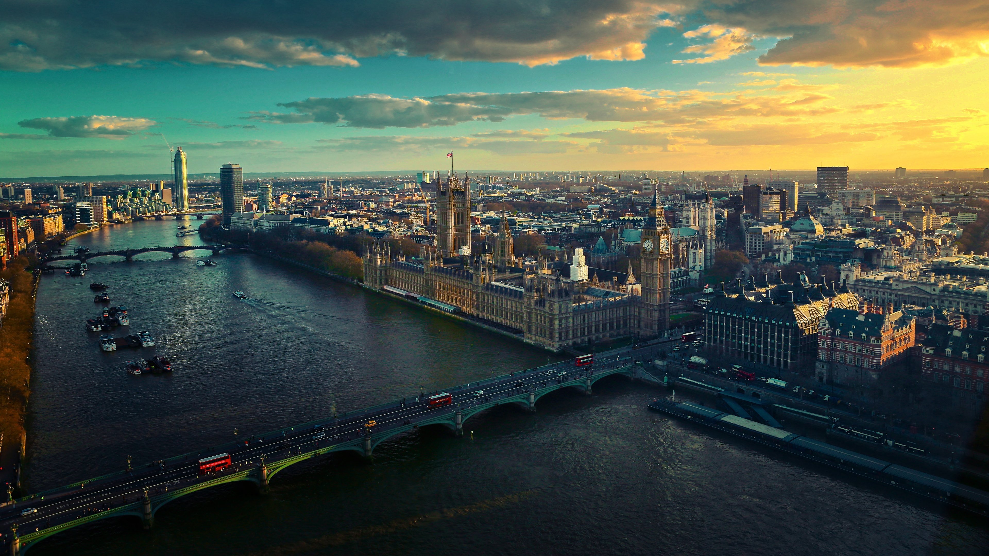 urban, View, From, London Wallpaper