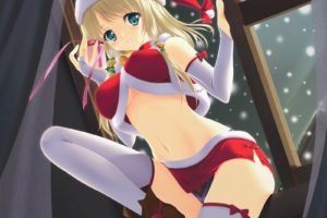 hot, Anime, Girl, Winter, Christmas