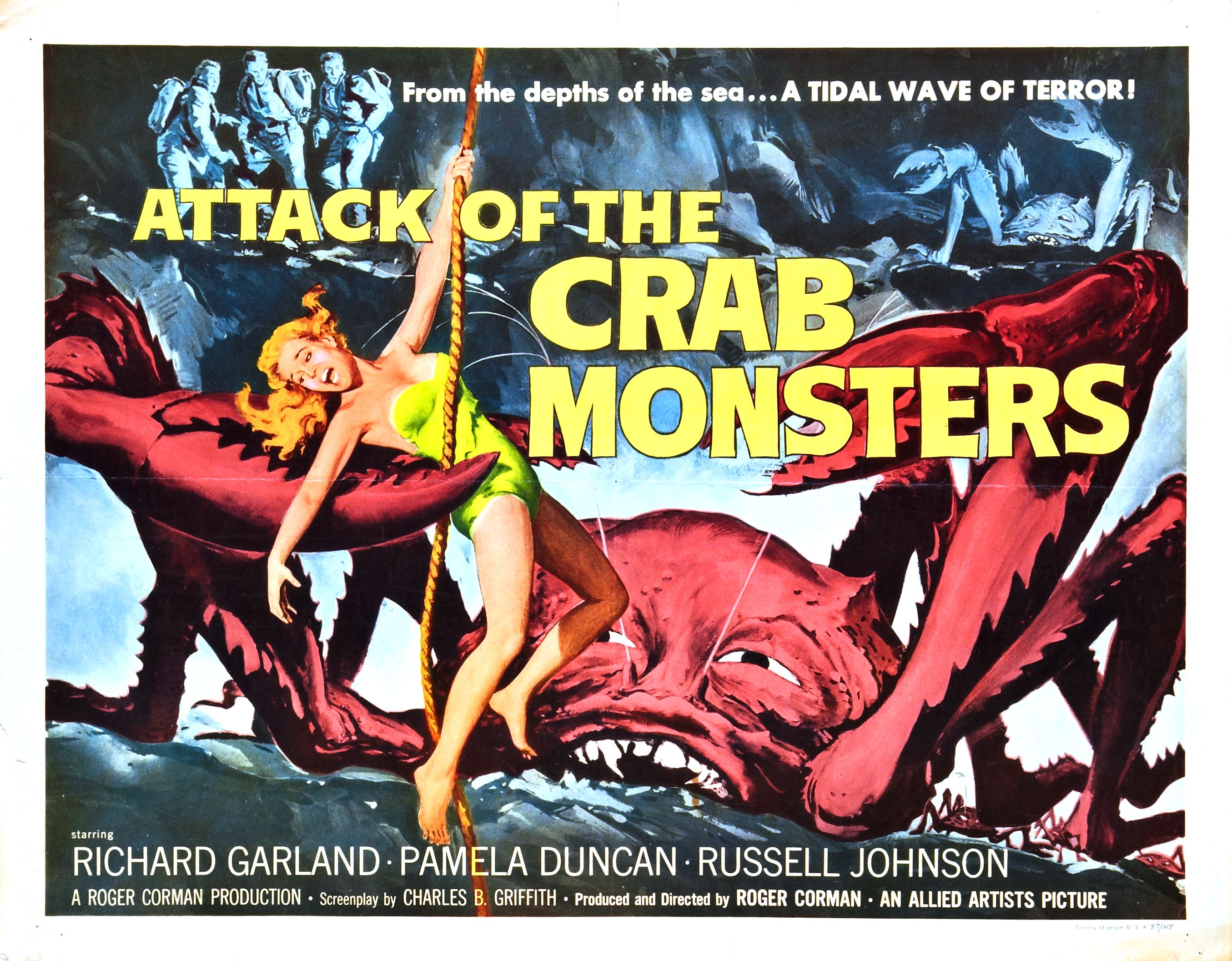 attack, Of, The, Crab, Monsters, Movie, Poster Wallpaper