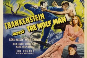 movie, Poster, Frankenstein, The, Wolf, Man