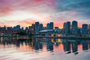 sunset, Cityscapes, Vancouver, Skyscapes