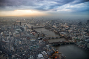 buildings, Aerial, River, Bridge, London