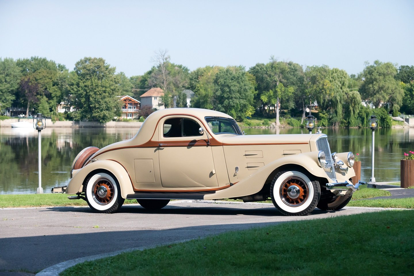 1934, Pierce arrow, Model, 840a, 2 passenger, Coupe, Classic, Cars Wallpaper
