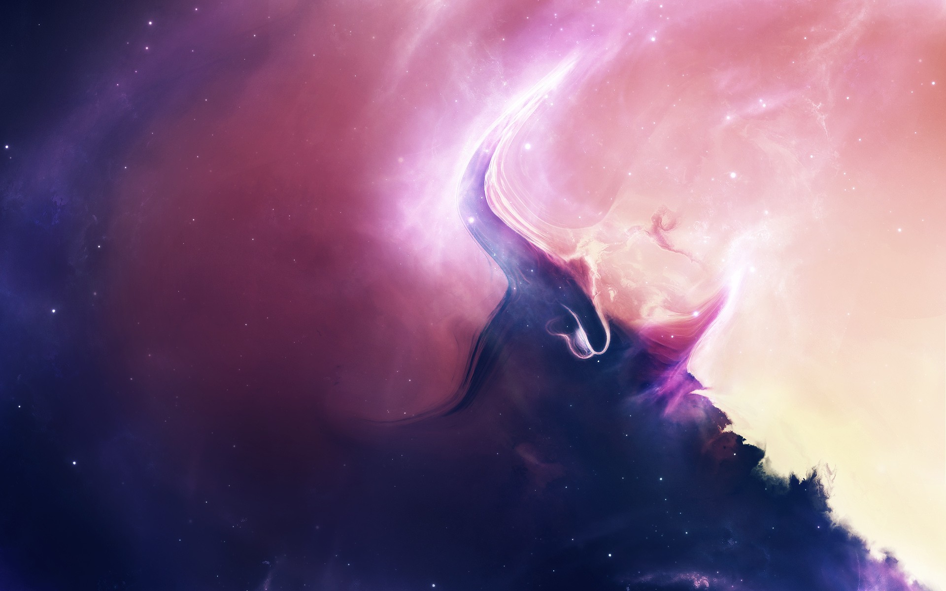 abstract, Outer, Space, Nebulae, Artwork Wallpaper
