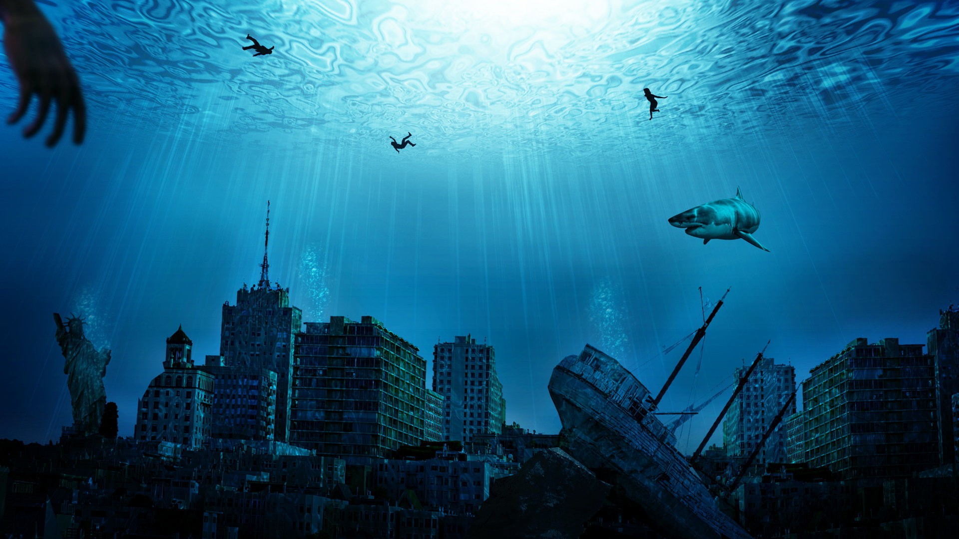 Водный мир город под водой