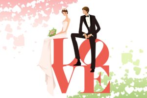 couple, Love, Mood, People, Men, Women, Wedding, Bride, Vector