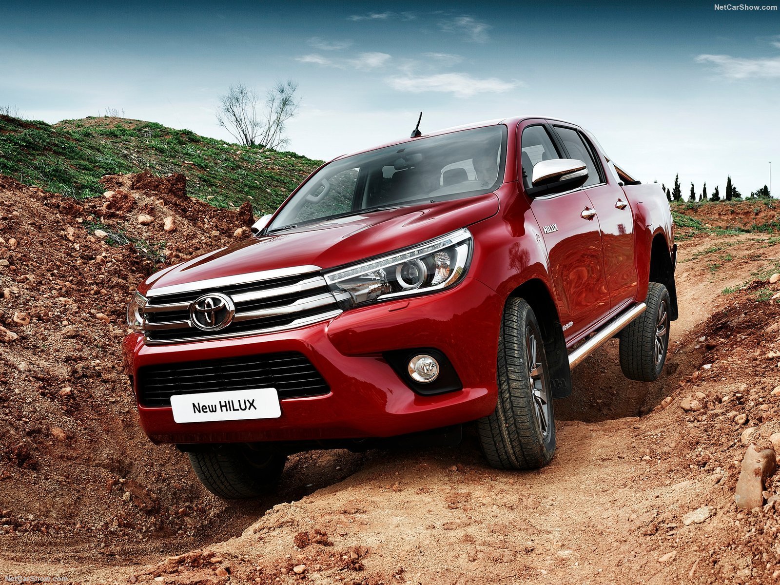 2016, 4x4, Red, Cars, Hilux, Pickup, Toyota Wallpaper
