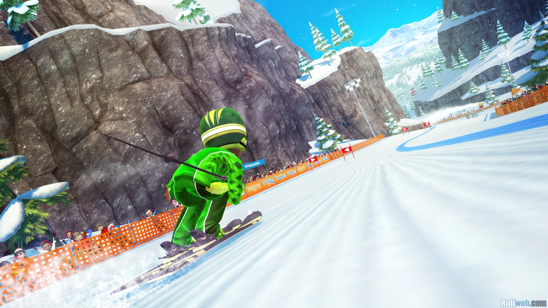 We like skiing. Kinect Sports зимняя. Kinect Sports фон. Игры для виар лыжи.