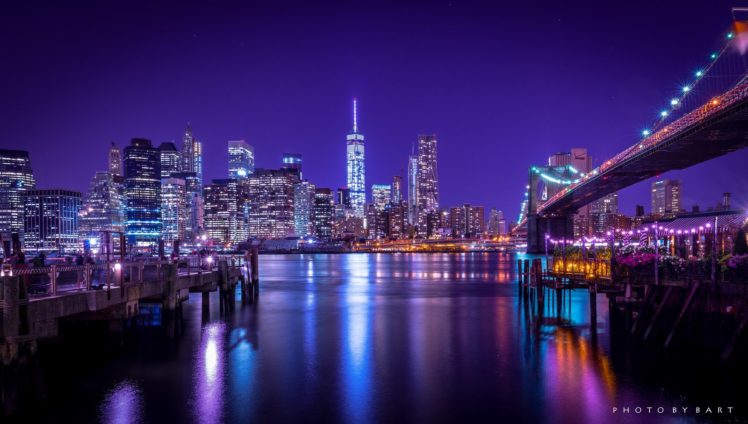 Desktop Wallpapers New York City USA Bay Night Cities 600x800