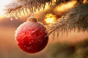 winter, Beauty, Snow, Christmas, Ball, Tree