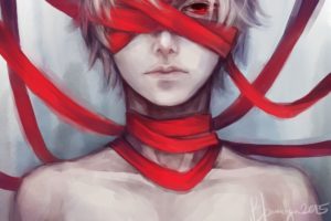 anime, Character, Series, Tokyo, Ghoul, Cool, Red, Eyes, Boy
