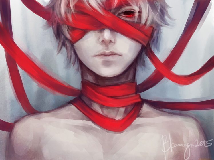 anime, Character, Series, Tokyo, Ghoul, Cool, Red, Eyes, Boy HD Wallpaper Desktop Background