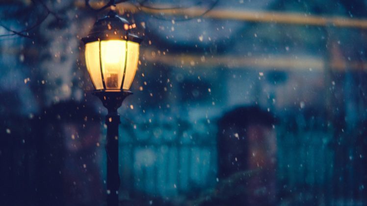 street, Lamp, Beautiful, Winter, Snow HD Wallpaper Desktop Background