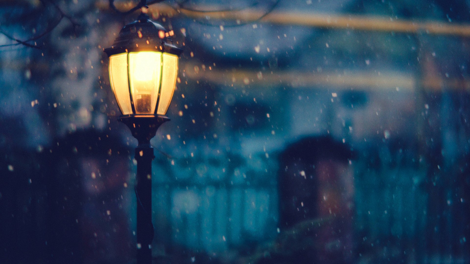 street, Lamp, Beautiful, Winter, Snow Wallpaper