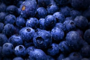 fruits, Water, Drops, Macro, Blueberries