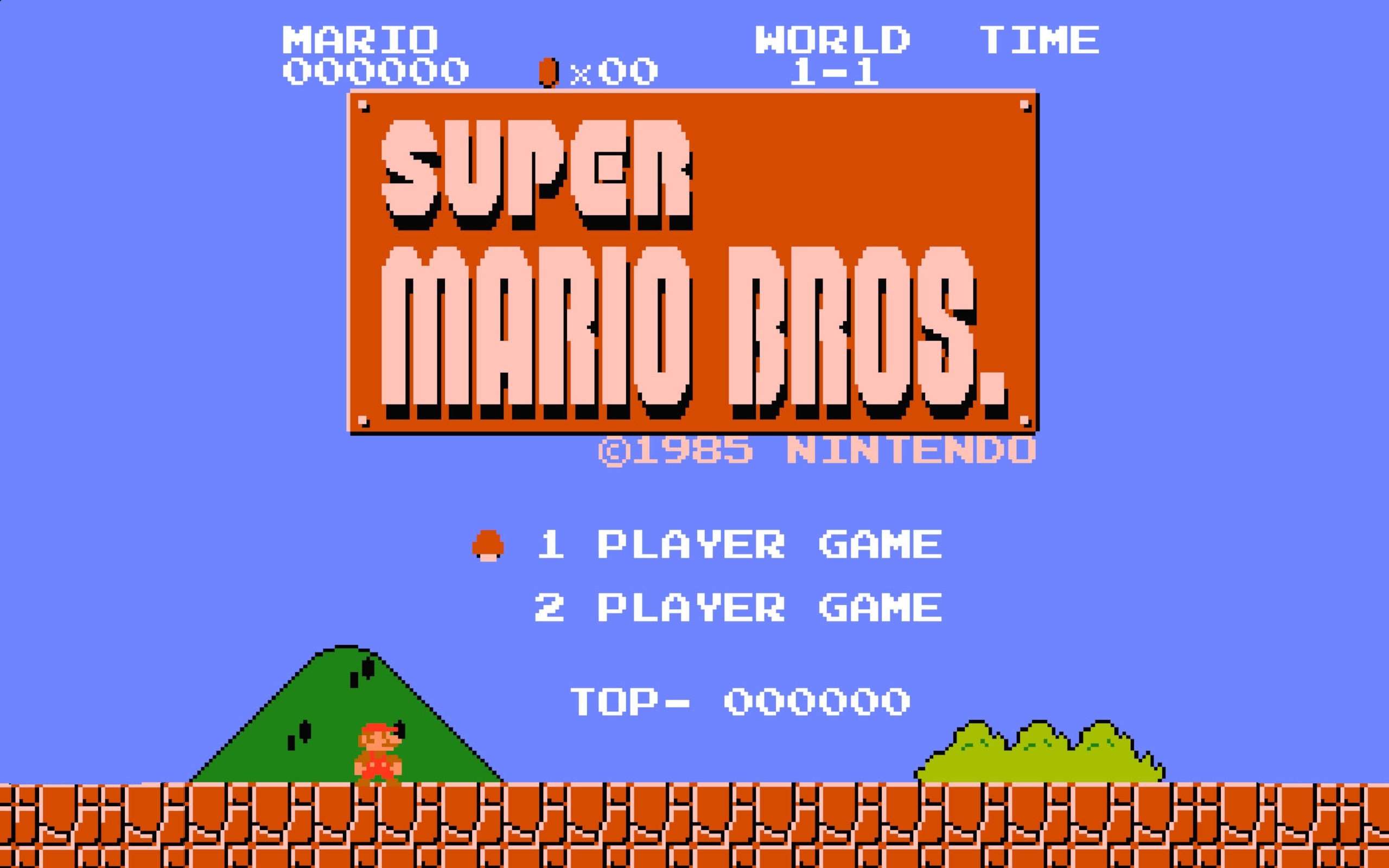 super, Mario, Bros, 8 bit Wallpaper