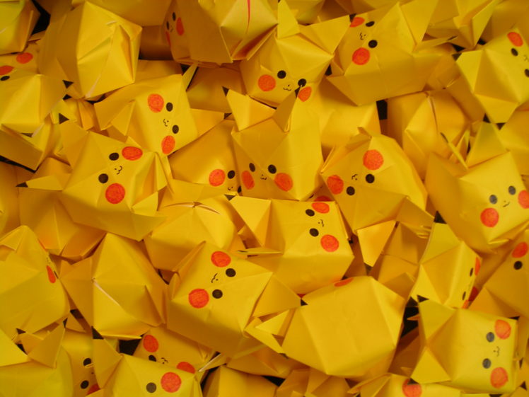 pokemon, Origami, Pikachu HD Wallpaper Desktop Background