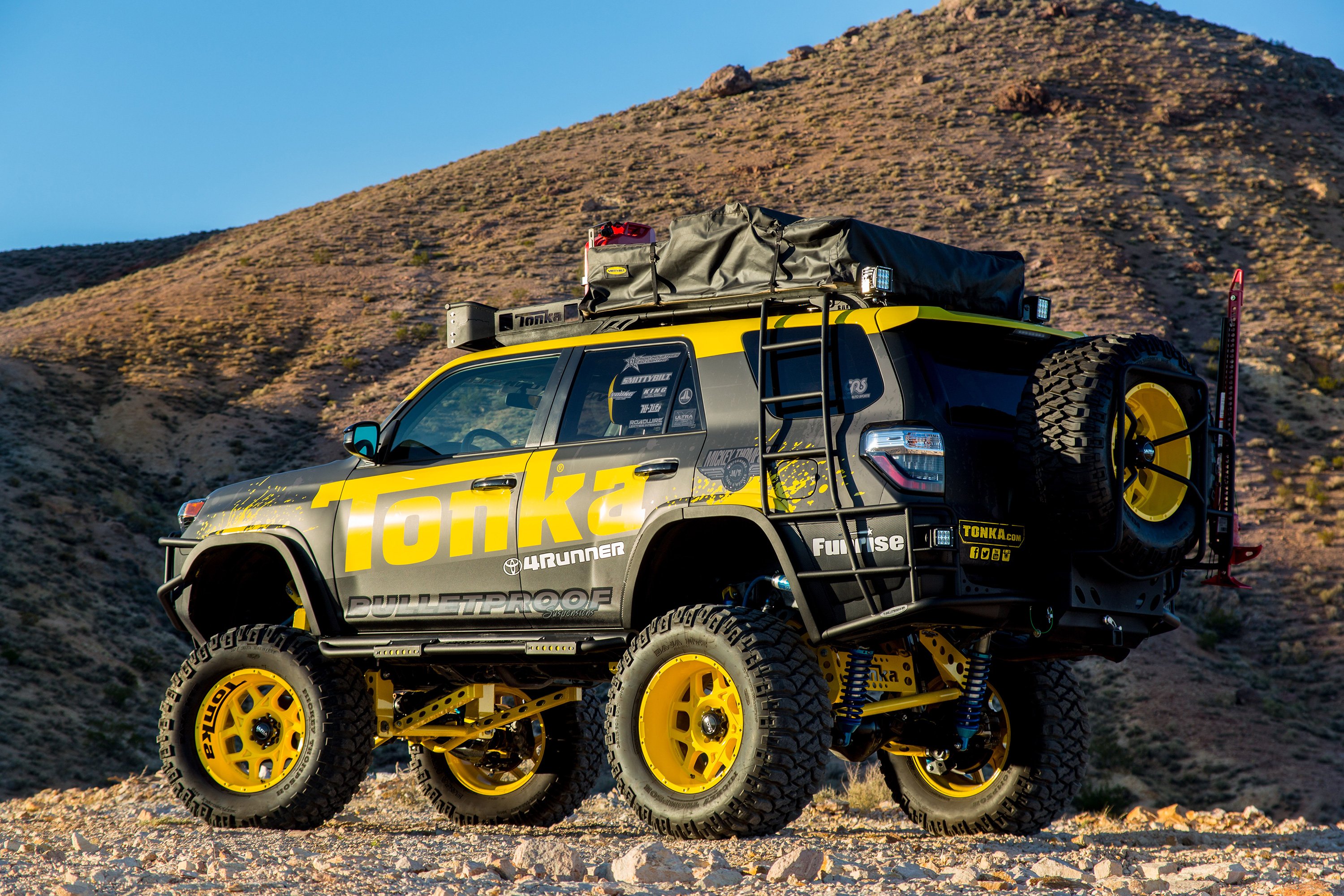 tonka, Toyota, 4runner, Modified, Sema, 2015 Wallpapers HD / Desktop and Mobile Backgrounds