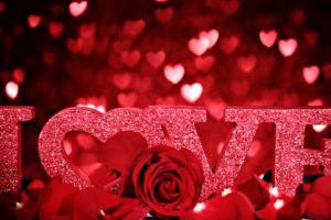 love, Roses, Romance, Bokeh, Mood, Flowers, Texts