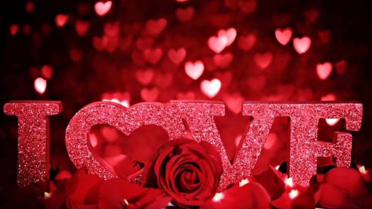 love, Roses, Romance, Bokeh, Mood, Flowers, Texts HD Wallpaper Desktop Background