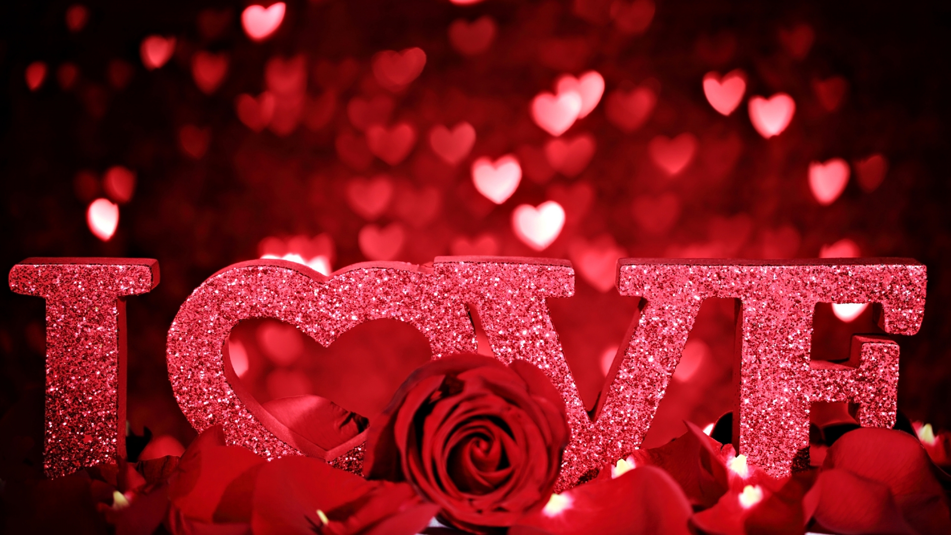 love, Roses, Romance, Bokeh, Mood, Flowers, Texts Wallpaper