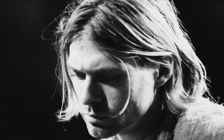 nirvana, Kurt, Cobain, Musicians, Entertainment, Music, B w HD Wallpaper Desktop Background