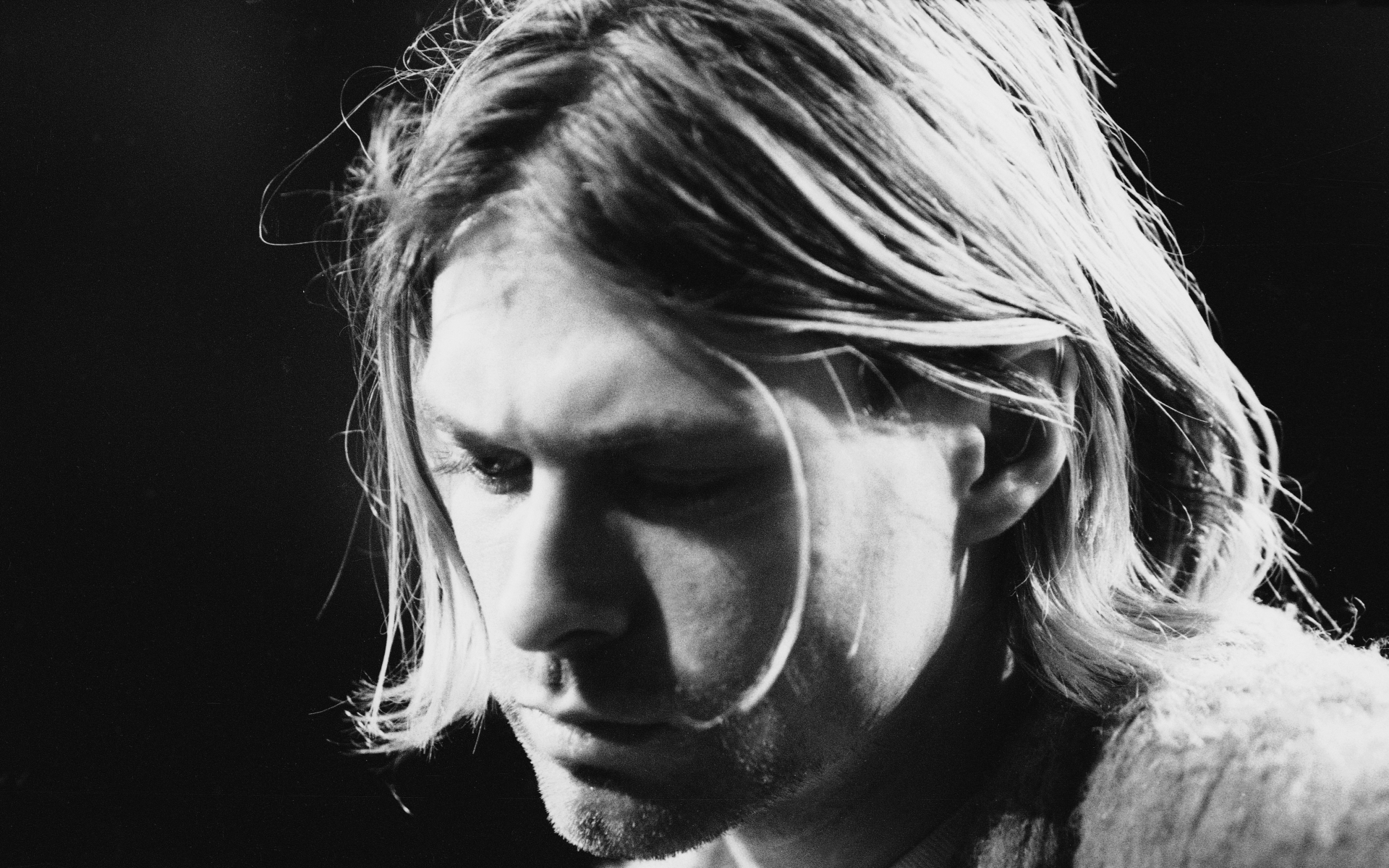 nirvana, Kurt, Cobain, Musicians, Entertainment, Music, B w Wallpaper