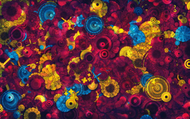 abstract, Pattern, Multicolor, Vector, Circles HD Wallpaper Desktop Background