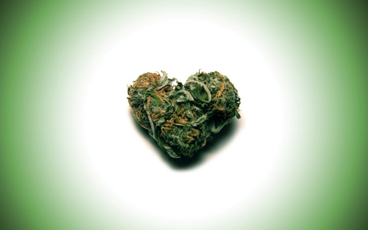 green, Love, Drugs, Marijuana, Hearts HD Wallpaper Desktop Background