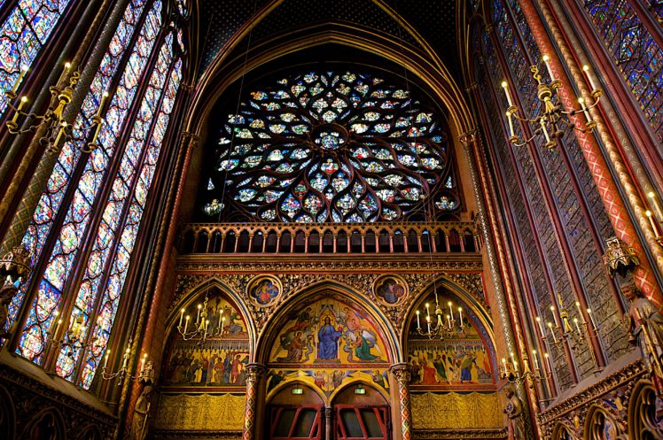 sainte chapelle, Paris, France, Cathedral, Architecture HD Wallpaper Desktop Background
