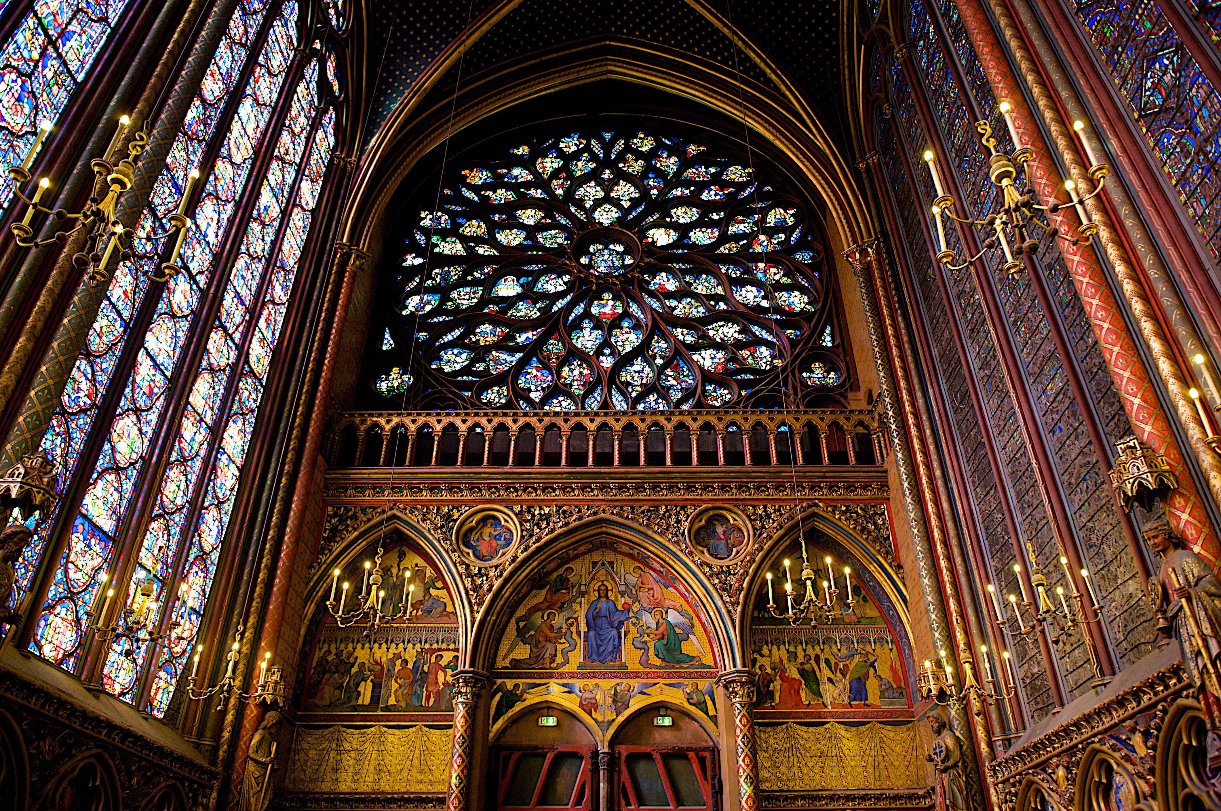 sainte chapelle, Paris, France, Cathedral, Architecture Wallpaper