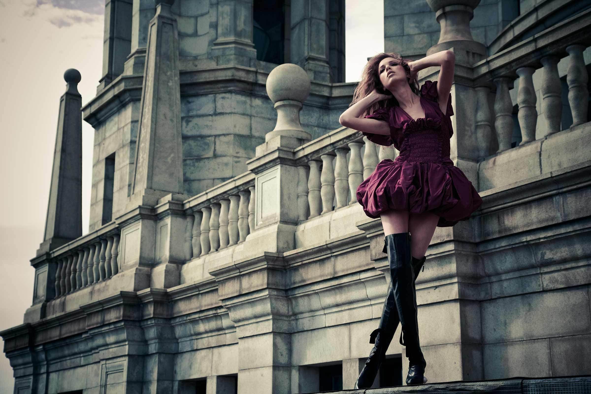 model red skirt girl Wallpapers HD / Desktop and Mobile Backgrounds