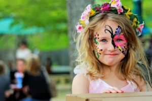 color, Face, Child, Mask, Butterfly