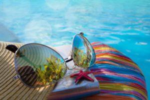 glasses, Reflection, Bokeh, Sun, Summer, Beach, Vacation