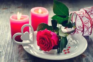 petals, Candles, Flowers, Roses, Love