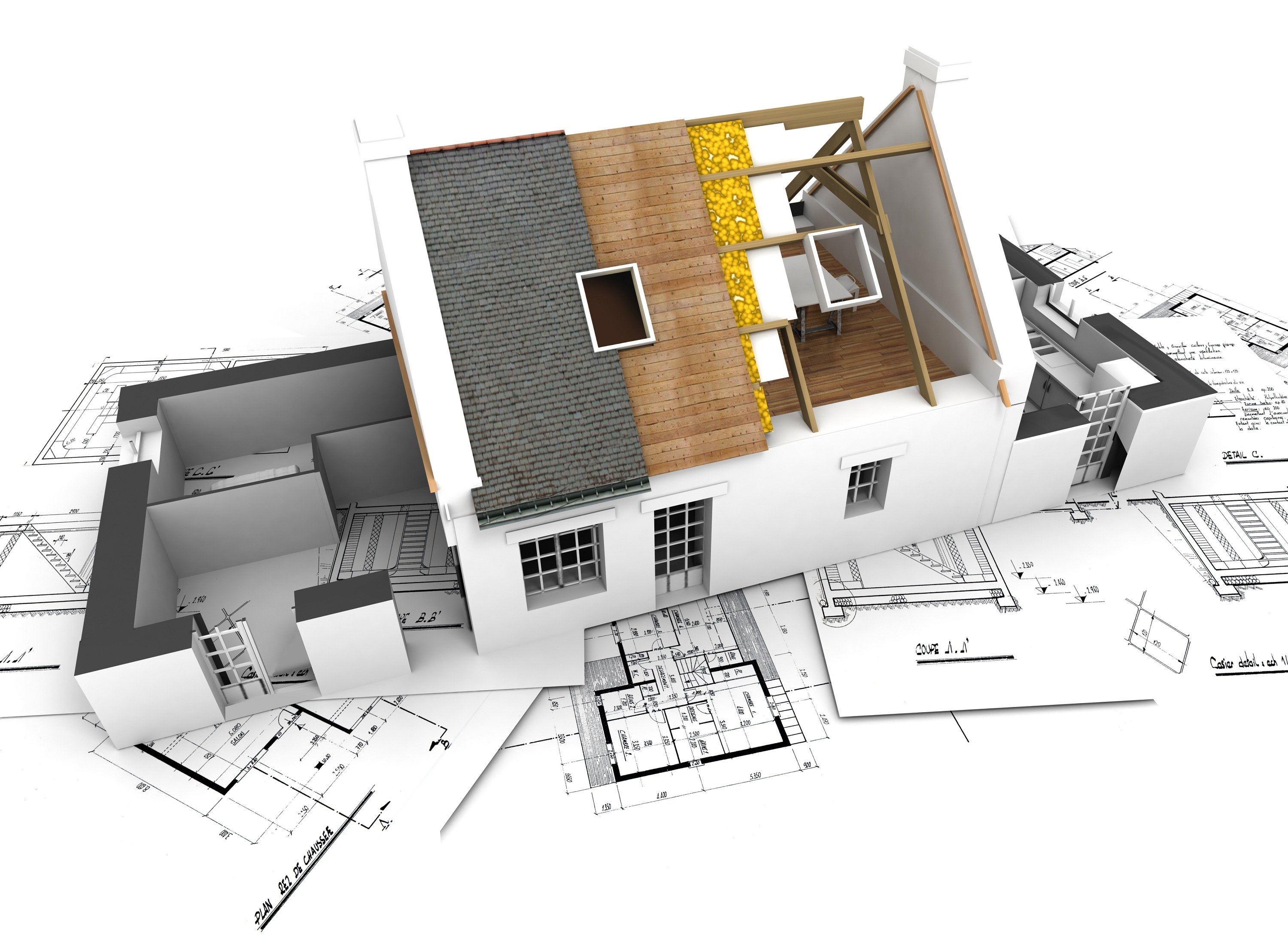 house, Layout, Drawing, Interior, Design Wallpaper