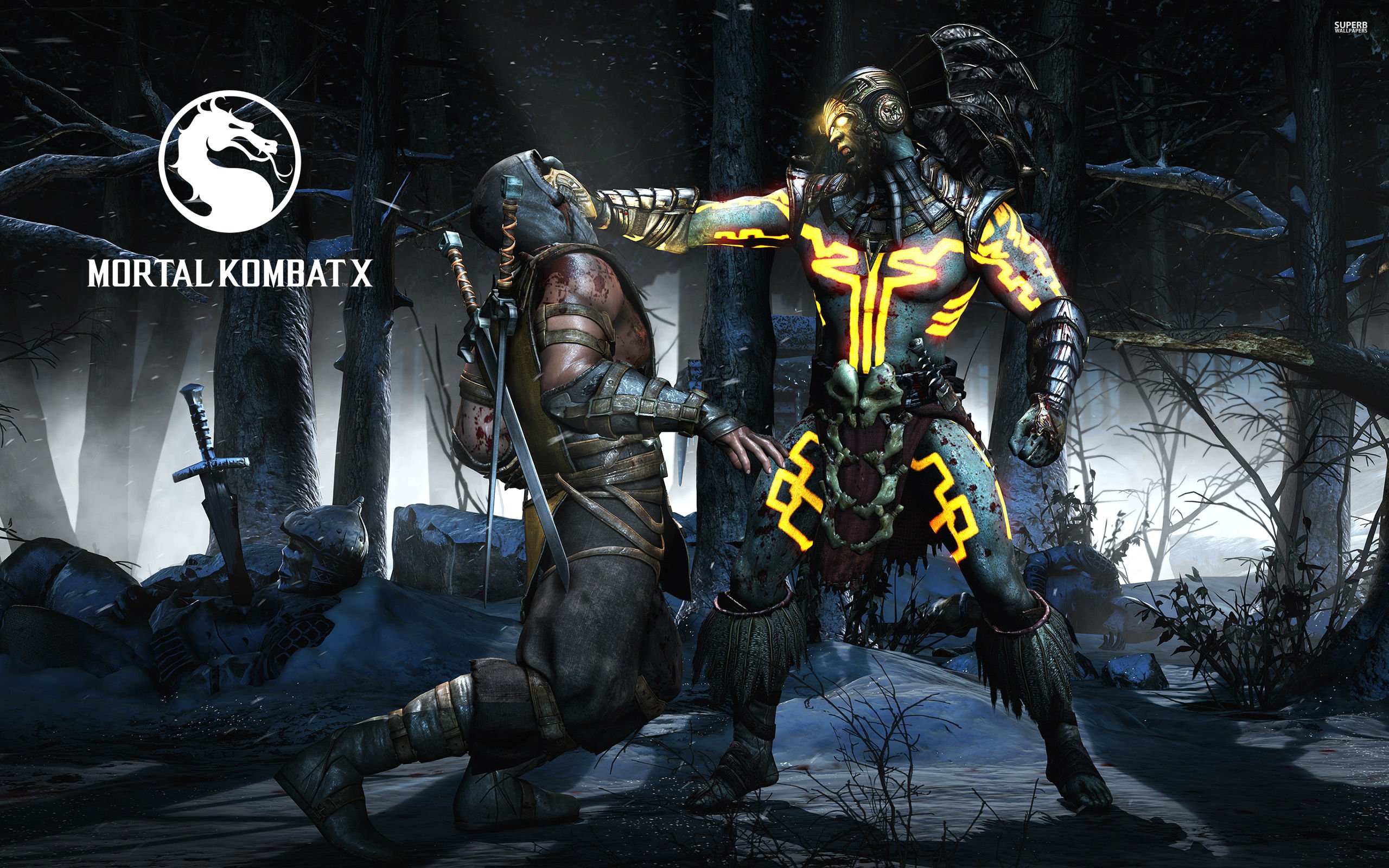 mortal, Kombat, X, Fighting, Action, Arena, Fantasy, Warrior, Poster Wallpaper